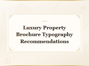 Modern Real Estate Fonts for Luxury Property Brochures